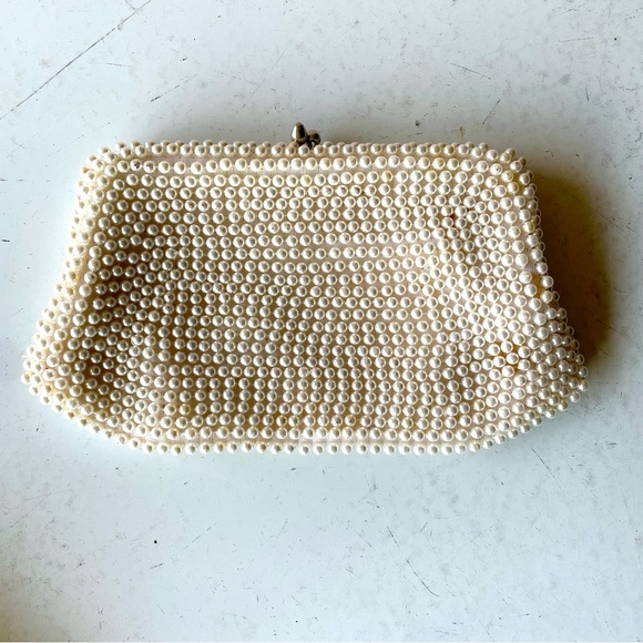 Vintage Pearl Beaded Clutch - Picture 3 of 4